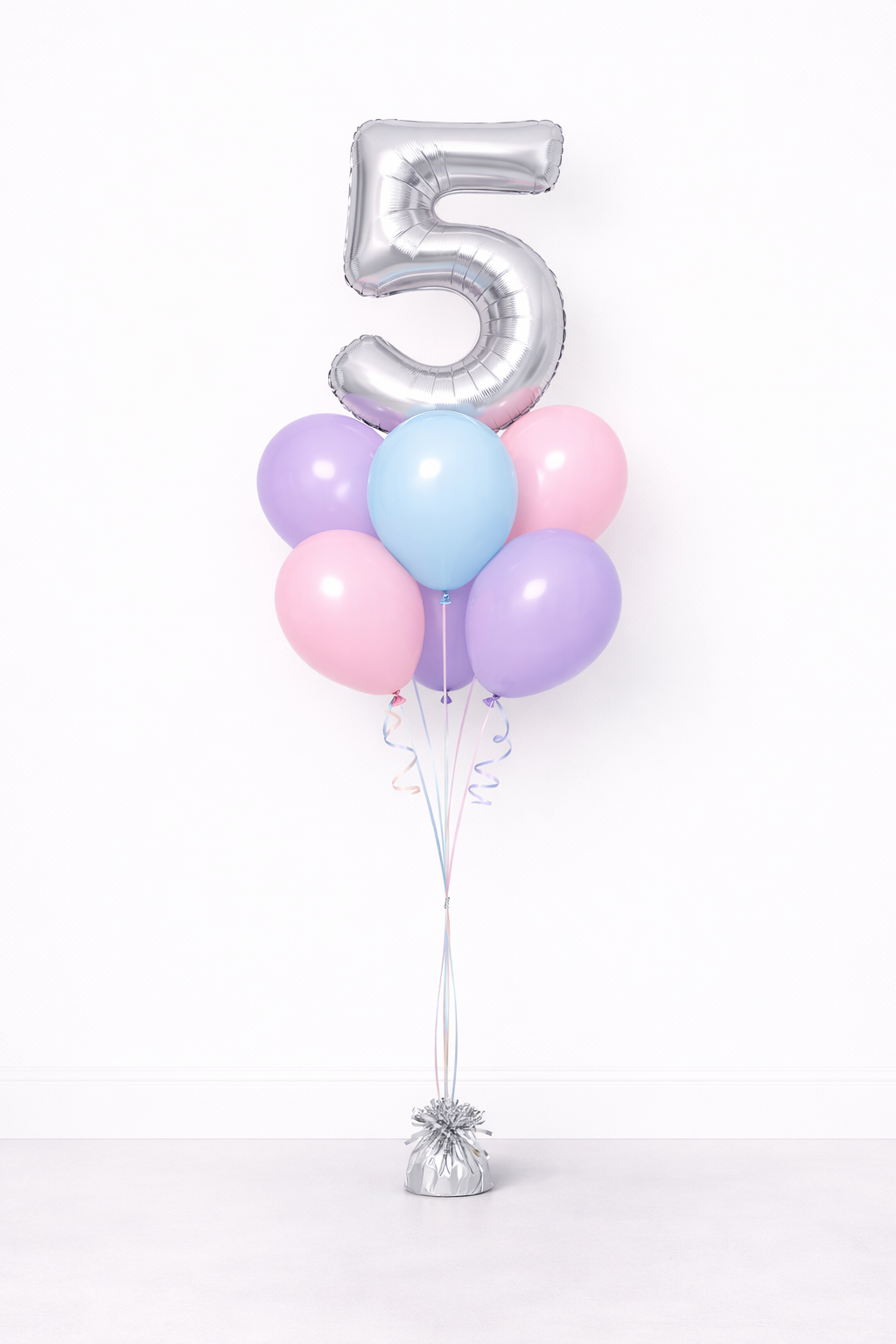 Helium Balloon Bouquet with Number Foil (Age/Year)