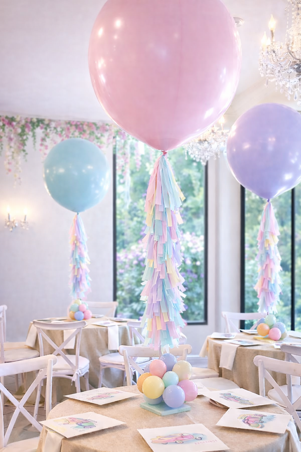 Balloon Centerpiece Stand (Table Top Decor) with Message