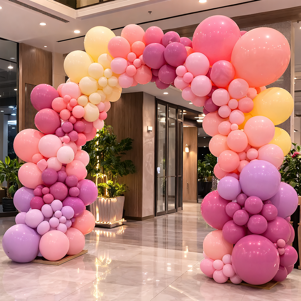 Organic Balloon Arch Entrance